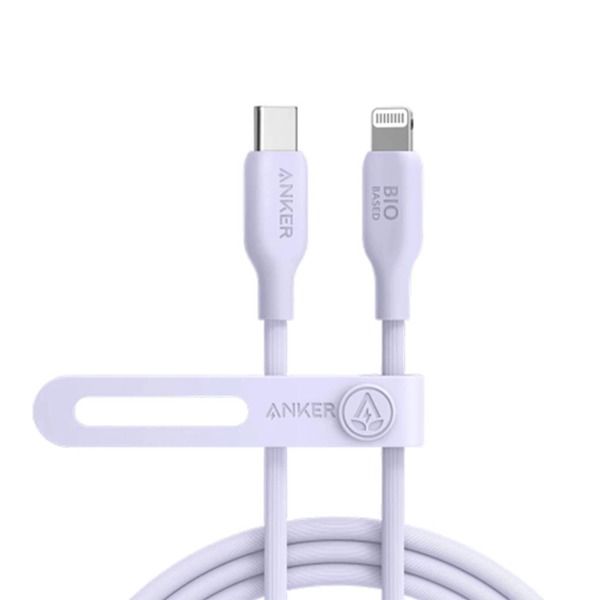 كيبل أنكر 542 من USB-C إلى Lightning مصنوع من مواد طبيعية 1.8 متر | بنفسجي كيبل أنكر 542 من USB-C إلى Lightning مصنوع من مواد طبيعية 1.8 متر | بنفسجي